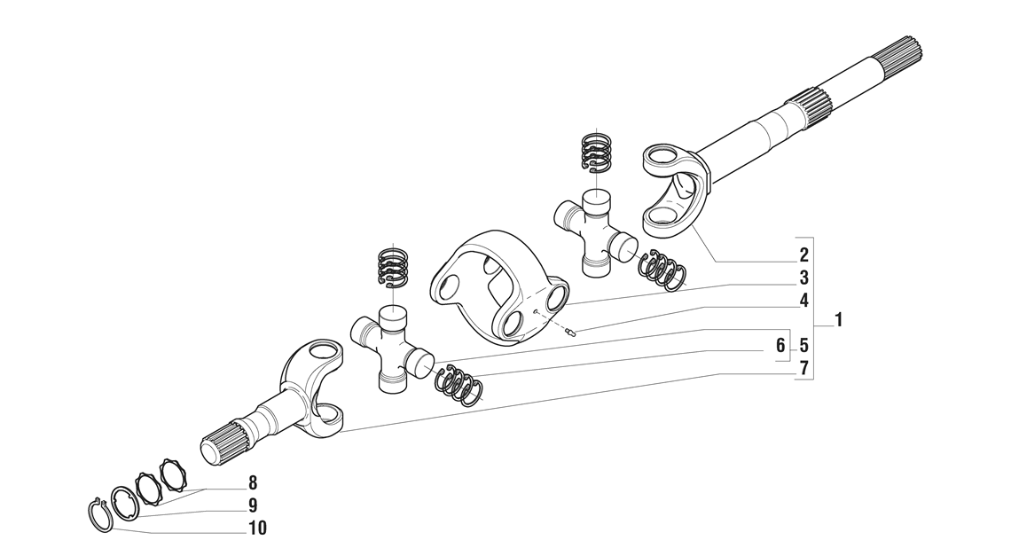 Carraro Axle Details. HES Tractec