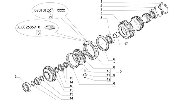 Carraro Axle Drawing for 142296, page 13