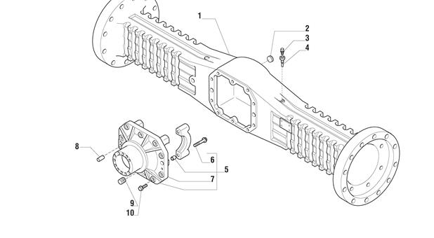 Carraro Axle Drawing for 126000, page 3