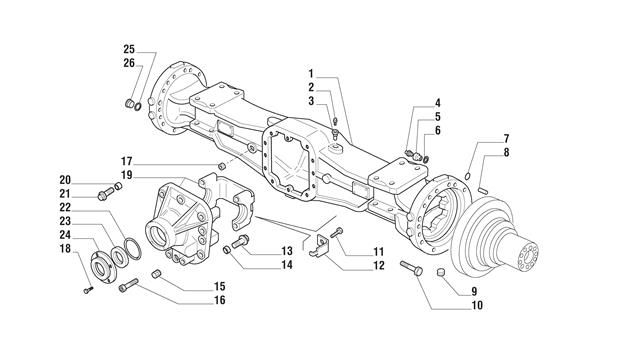 Carraro Axle Drawing for 128420, page 3