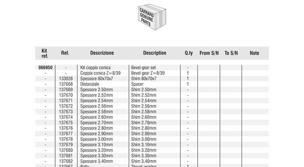 Carraro Axle Drawing for 130490, page 10