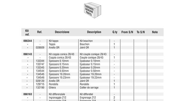 Carraro Axle Drawing for 132456, page 8