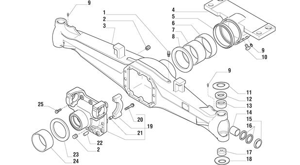 Carraro Axle Drawing for 133954, page 3