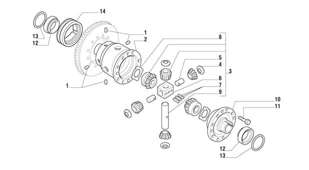 Carraro Axle Drawing for 135500, page 5