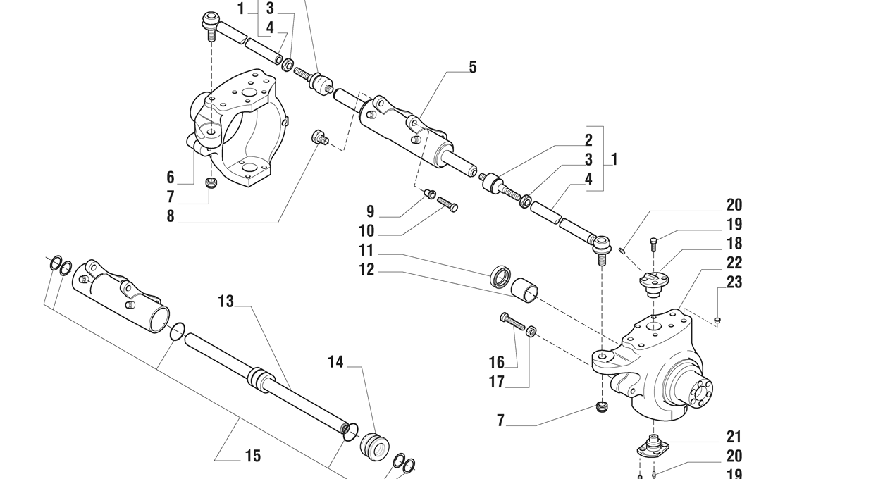 Carraro Axle Details. HES Tractec