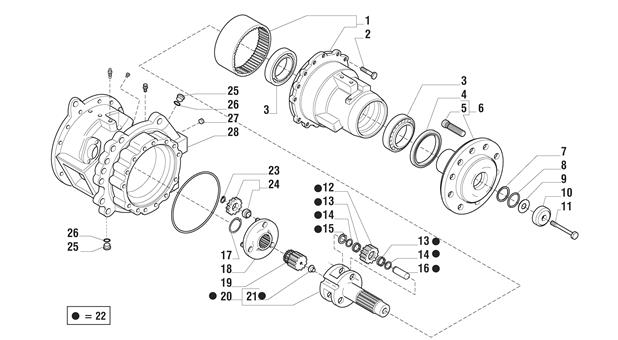 Carraro Axle Drawing for 136651, page 3