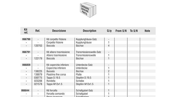 Carraro Axle Drawing for 137394, page 23