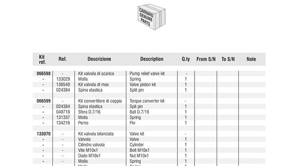 Carraro Axle Drawing for 138226, page 18