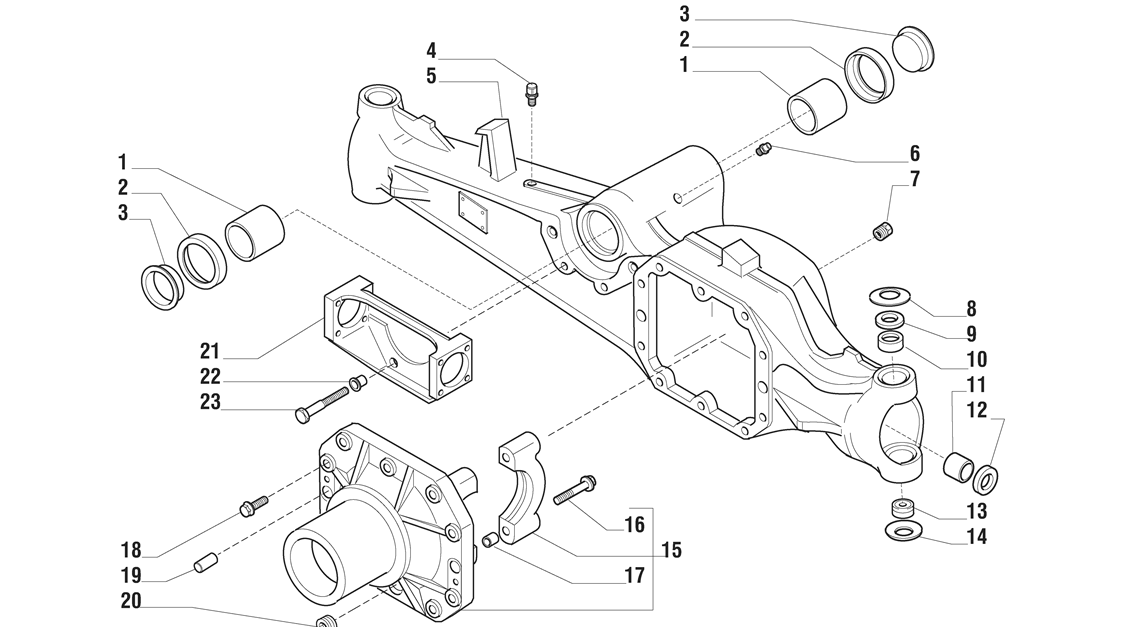 Carraro Axle Details. HES Tractec