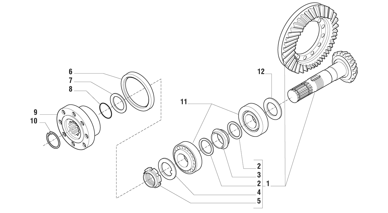 Carraro Axle Details. Hes Tractec