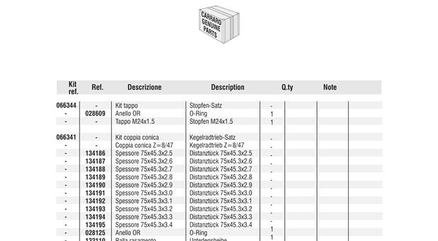 Carraro Axle Drawing for 139991, page 11