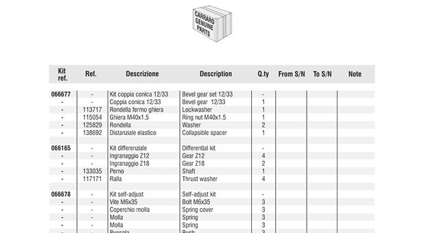 Carraro Axle Drawing for 140215, page 14