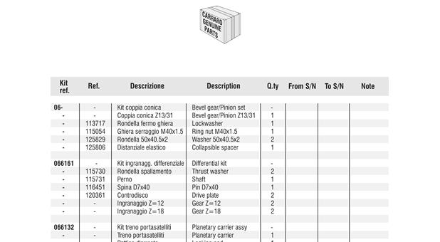 Carraro Axle Drawing for 140272, page 9