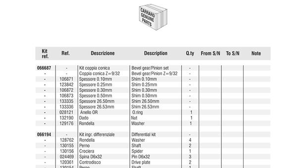 Carraro Axle Drawing for 140297, page 9