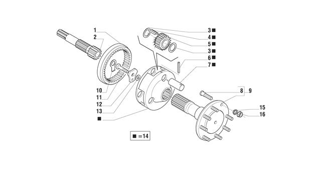 Carraro Axle Drawing for 140544, page 26