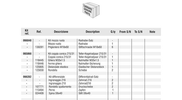 Carraro Axle Drawing for 140707, page 10