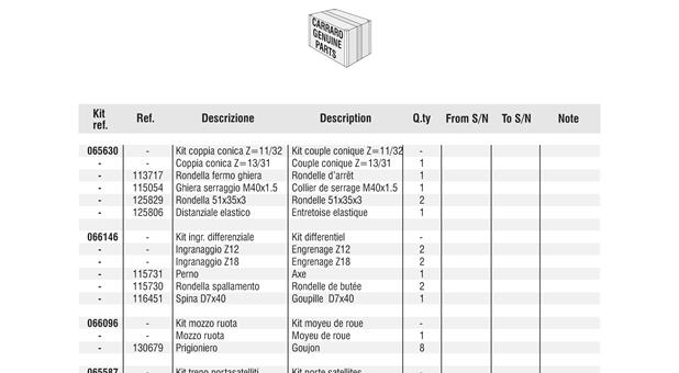 Carraro Axle Drawing for 140888, page 9