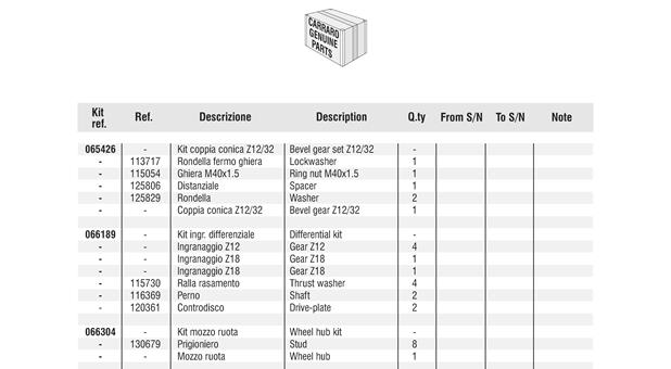 Carraro Axle Drawing for 140930, page 9