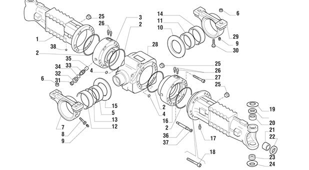 Carraro Axle Drawing for 141164, page 3