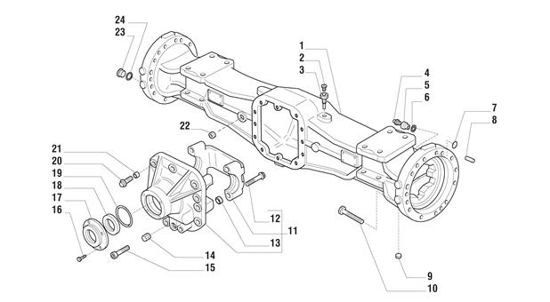 Carraro Axle Drawing for 141307, page 3