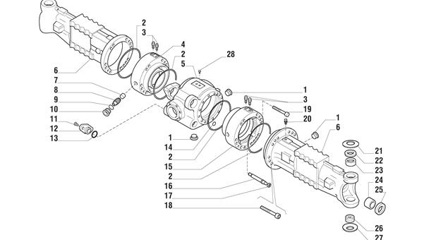 Carraro Axle Drawing for 141310, page 3