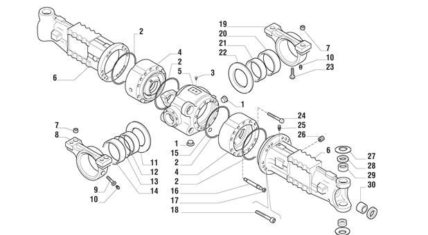 Carraro Axle Drawing for 141311, page 3