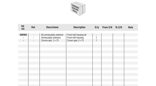Carraro Axle Drawing for 141503, page 10