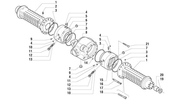 Carraro Axle Drawing for 141521, page 3