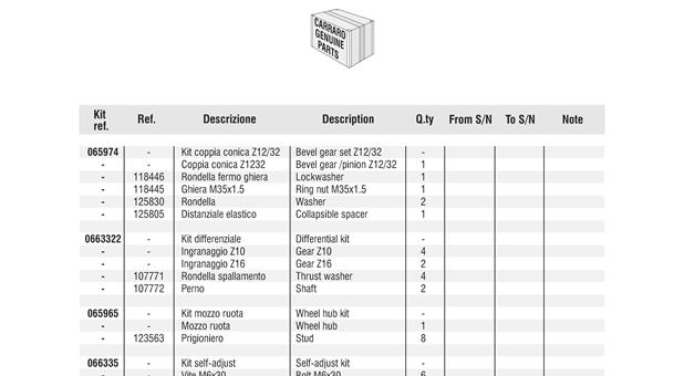 Carraro Axle Drawing for 141579, page 10