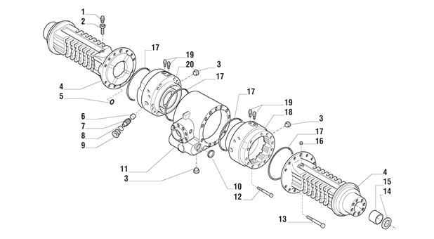 Carraro Axle Drawing for 141820, page 3