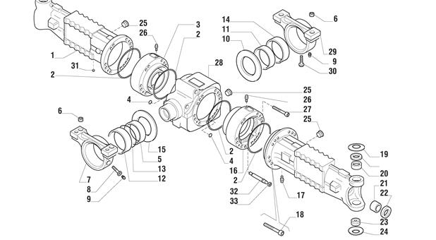 Carraro Axle Drawing for 142200, page 3