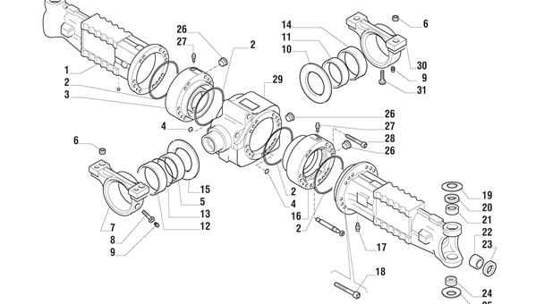 Carraro Axle Drawing for 142200, page 3