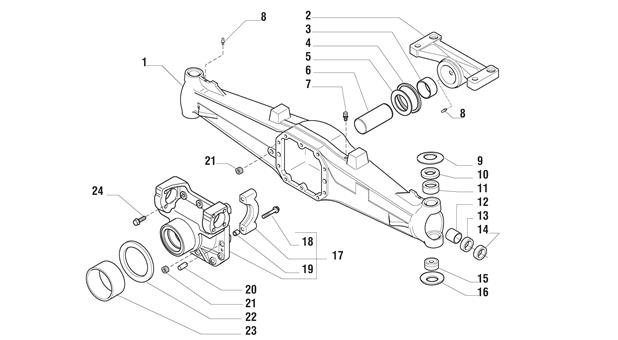 Carraro Axle Drawing for 142355, page 3