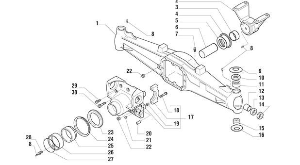 Carraro Axle Drawing for 142900, page 3