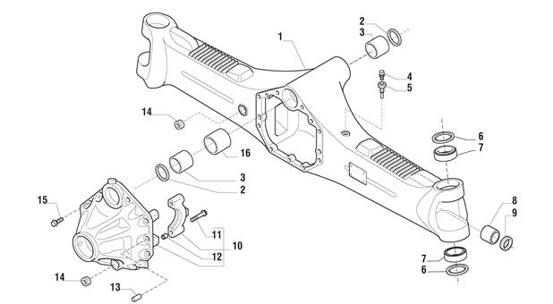 Carraro Axle Drawing for 143010, page 3