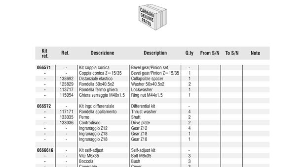 Carraro Axle Drawing for 143208, page 11