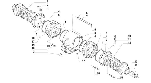 Carraro Axle Drawing for 143208, page 3