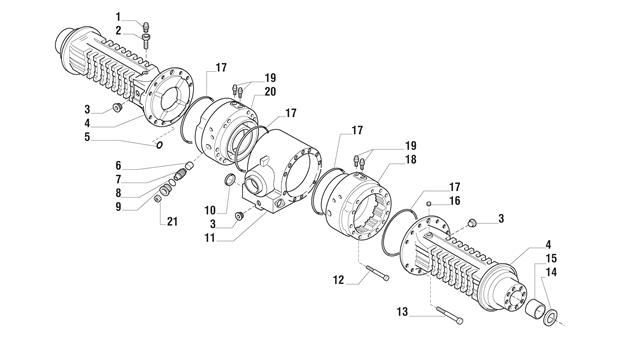 Carraro Axle Drawing for 143694, page 3