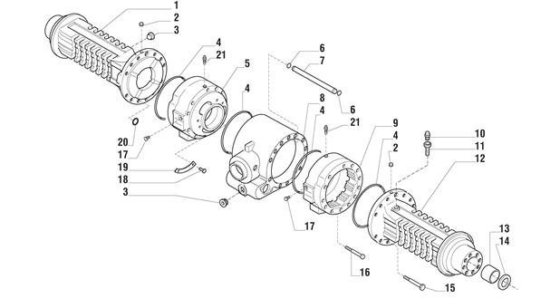 Carraro Axle Drawing for 143739, page 3