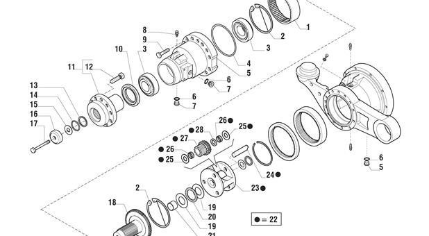 Carraro Axle Drawing for 144653, page 3