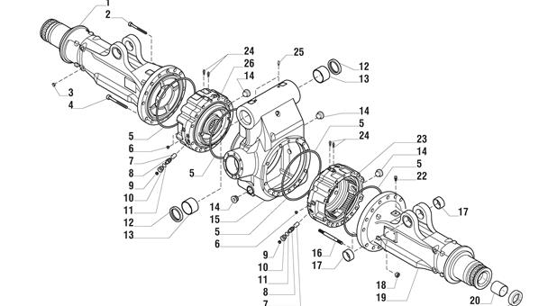 Carraro Axle Drawing for 144840, page 3