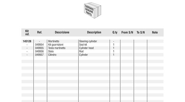 Carraro Axle Drawing for 145108, page 10