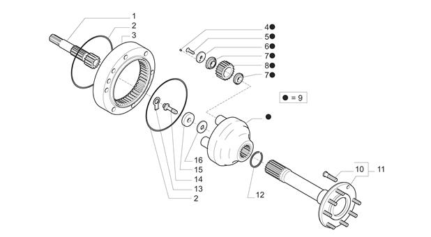 Carraro Axle Drawing for 145160, page 27