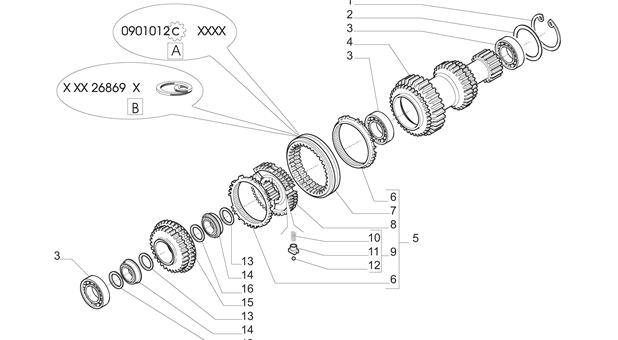 Carraro Axle Drawing for 145160, page 15