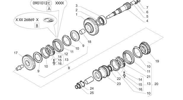 Carraro Axle Drawing for 145160, page 16