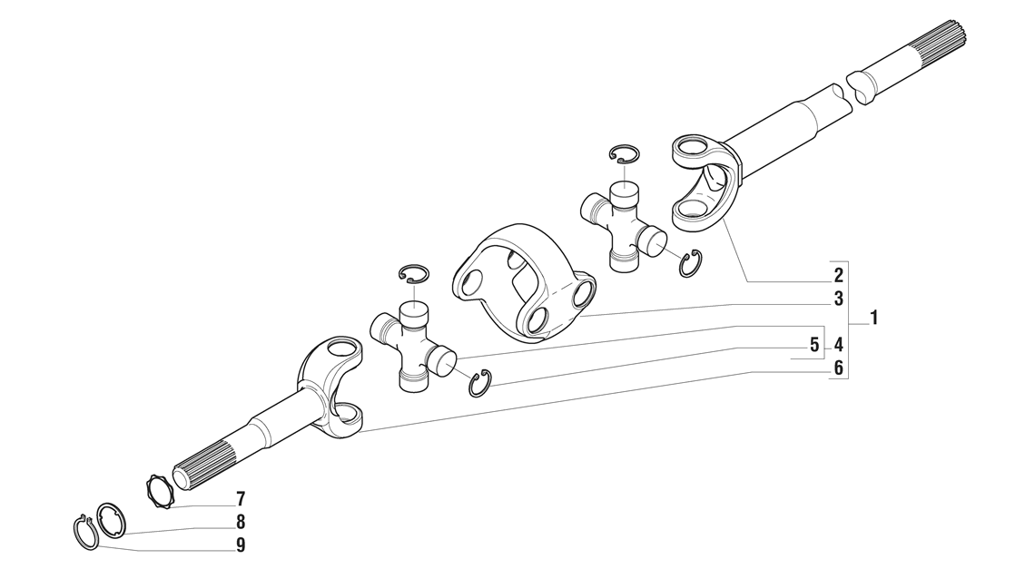 Carraro Axle Details. HES Tractec