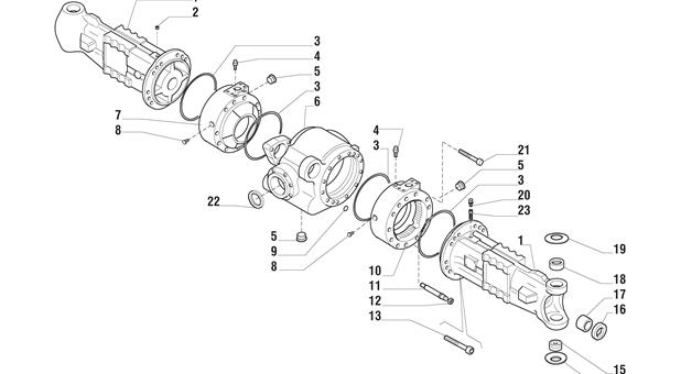 Carraro Axle Drawing for 146329, page 3