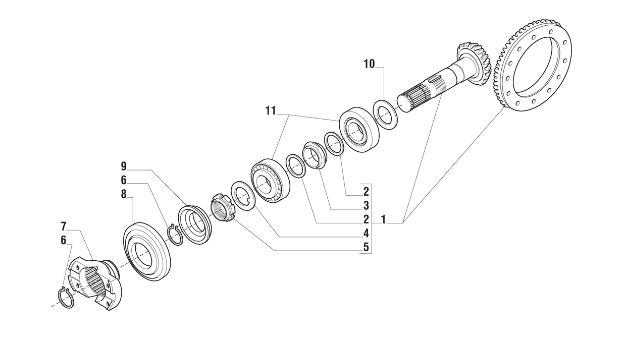 Carraro Axle Details. HES Tractec