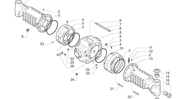 Carraro Axle Drawing for 148405, page 3