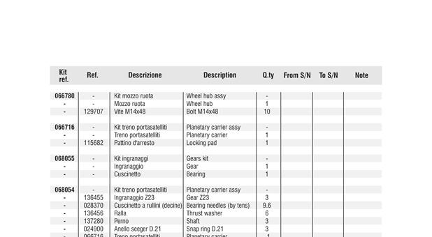 Carraro Axle Drawing for 148603, page 10